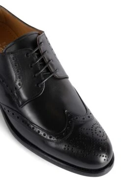 Men's Brogue Shoe -Men Clothing Sale TA00650BLACKLTHR 2