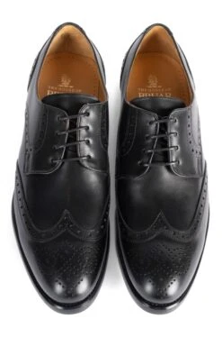 Men's Brogue Shoe -Men Clothing Sale TA00650BLACKLTHR 4