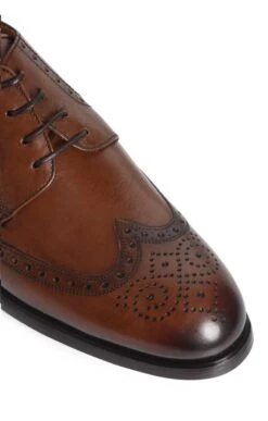 Men's Brogue Shoe -Men Clothing Sale TA00650TANLTHR 2