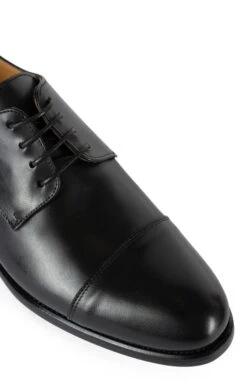 Men's Lace Toe Shoe -Men Clothing Sale TA00651BLACKLTHR 2