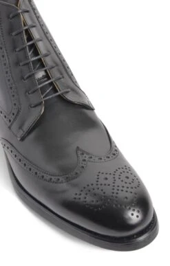 Men's Brogue Ankle Boots 21 Men's Brogue Ankle Boots -Men Clothing Sale TA00661BLACKLTHR 2