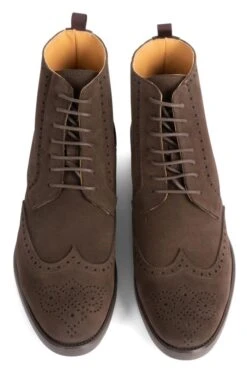 Men's Brogue Ankle Boots 27 Men's Brogue Ankle Boots -Men Clothing Sale TA00661DKBROWNSUEDE 4