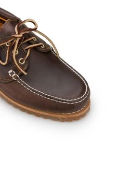 Mens Timberland 3 Eye Boat Shoe -Men Clothing Sale TA05117BROWNLEATHER 3