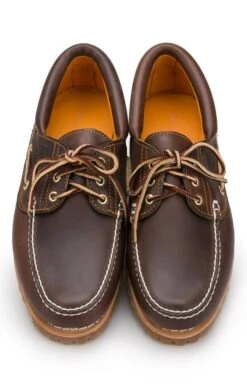 Mens Timberland 3 Eye Boat Shoe -Men Clothing Sale TA05117BROWNLEATHER 4