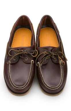 Mens Timberland 2 Eye Boat Shoe -Men Clothing Sale TA05119BROWNLEATHER 4
