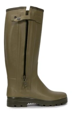 Mens Full Zip Leather Lined Wide Calf Welly -Men Clothing Sale TA05151GREEN 3