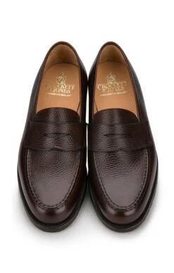Mens Crockett And Jones Boston Leather Loafer -Men Clothing Sale TA05199DKBROWN 4