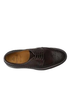 Waxy Brogue Shoe -Men Clothing Sale TA13451DKBROWN 2