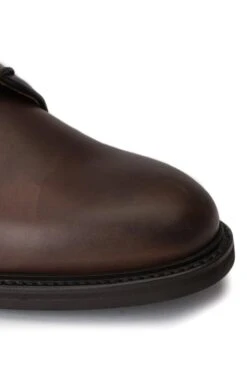 Waxy Plain Shoe -Men Clothing Sale TA13452DKBROWN 5