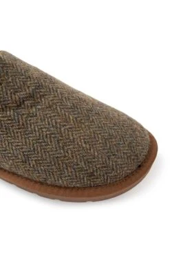 Men’s Shetland Tweed Mule Slippers -Men Clothing Sale TA16075LOVATHBONE 1