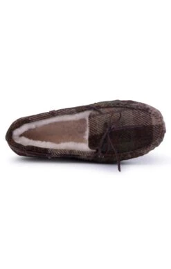 Men's Harris Tweed Moccasin Slippers -Men Clothing Sale TA16076CHESTNUTTTN 2