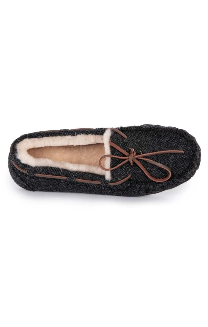 Men’s Shetland Tweed Moccasin Slippers 5 Men’s Shetland Tweed Moccasin Slippers - Image 3