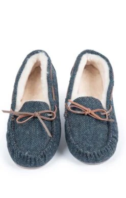 Men’s Shetland Tweed Moccasin Slippers 26 Men’s Shetland Tweed Moccasin Slippers -Men Clothing Sale TA16077DENIMHBONE 5