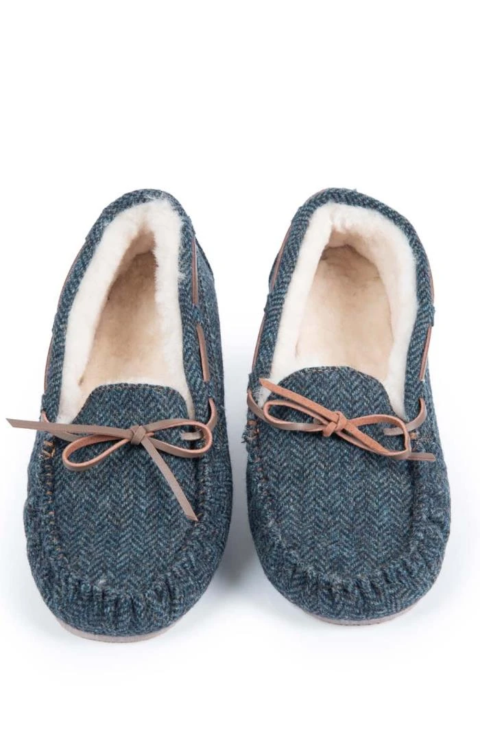 Men’s Shetland Tweed Moccasin Slippers 12 Men’s Shetland Tweed Moccasin Slippers - Image 10