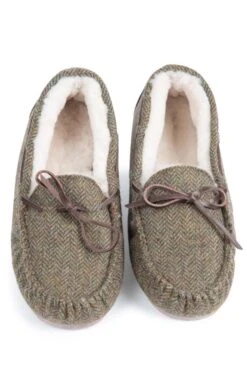 Men’s Shetland Tweed Moccasin Slippers 31 Men’s Shetland Tweed Moccasin Slippers -Men Clothing Sale TA16077LOVATHBONE 5