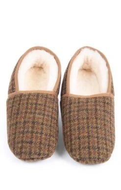 Men's Harris Tweed Slippers -Men Clothing Sale TA16081AUTUMNDTOOTH 5