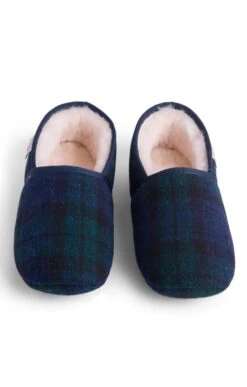 Men's Harris Tweed Slippers -Men Clothing Sale TA16081BLACKWATCH 4