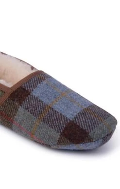 Men's Harris Tweed Slippers -Men Clothing Sale TA16081BLUEHARRIS 1