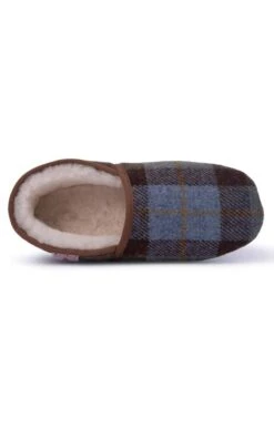 Men's Harris Tweed Slippers -Men Clothing Sale TA16081BLUEHARRIS 2