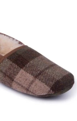 Men's Harris Tweed Slippers -Men Clothing Sale TA16081CHESTNUTTTN 1
