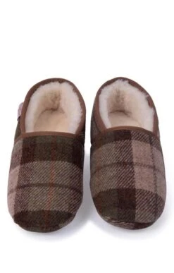 Men's Harris Tweed Slippers -Men Clothing Sale TA16081CHESTNUTTTN 4