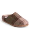 Men's Harris Tweed Clog -Men Clothing Sale TA16084CHESTNUTTARTAN