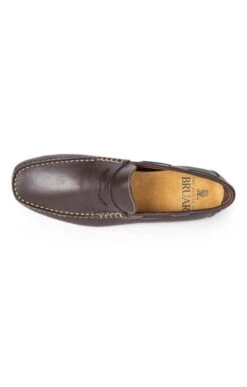 Leather Driving Shoes -Men Clothing Sale TA21162DKBROWN 2
