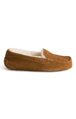 Men's Plain Sheepskin Moccasins -Men Clothing Sale TA22326CHESTNUTTAN 1