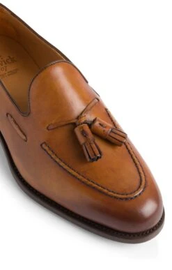 Men's Leather Rim Tassel Loafer -Men Clothing Sale TA22464COGNAC 2