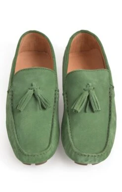 Men's Suede Driving Shoe -Men Clothing Sale TA23230GREEN 4