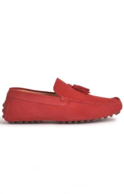 Men's Suede Driving Shoe -Men Clothing Sale TA23230RED 1