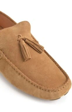 Men's Suede Driving Shoe -Men Clothing Sale TA23230TAN 2