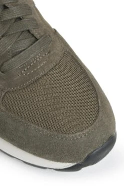 Men’s Geox Two Tone Suede Sneaker -Men Clothing Sale TA23631MILITARY 2