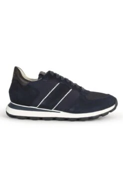 Men’s Geox Two Tone Suede Sneaker -Men Clothing Sale TA23631NAVYNAVY 1