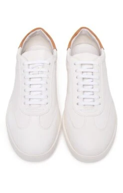 Men’s Geox Leather Trainers 11 Men’s Geox Leather Trainers -Men Clothing Sale TA23632WHITE 4
