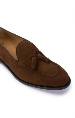 Suede Tassel Loafer -Men Clothing Sale TA23740COGNAC 3