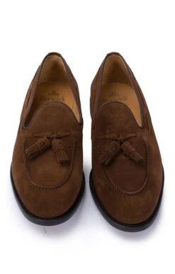 Suede Tassel Loafer -Men Clothing Sale TA23740COGNAC 4