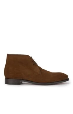 Men's Suede Lace-Up Ankle Boot -Men Clothing Sale TA23743COGNAC 1