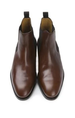 Bruar Leather Chelsea Boot -Men Clothing Sale TA23744CHESTNUT 4