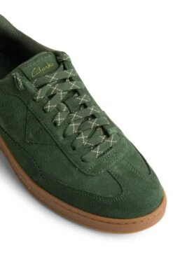 Men's Clarks Craft Rally Trainer -Men Clothing Sale TA23801DARKGREENSUEDE 2