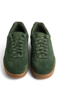 Men's Clarks Craft Rally Trainer -Men Clothing Sale TA23801DARKGREENSUEDE 4