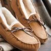 Men's Sheepskin Moccasin -Men Clothing Sale TA91090GCCHESTNUTTAN