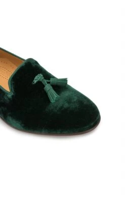 Mens Velvet Tassel Slipper -Men Clothing Sale TA99140DARKGREEN 3
