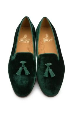 Mens Velvet Tassel Slipper -Men Clothing Sale TA99140DARKGREEN 4