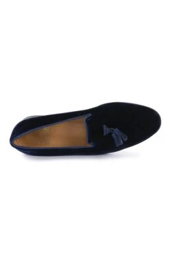 Mens Velvet Tassel Slipper -Men Clothing Sale TA99140NAVY 2