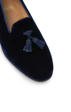 Mens Velvet Tassel Slipper -Men Clothing Sale TA99140NAVY 3