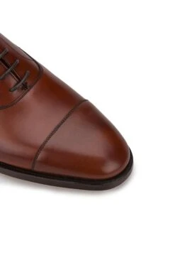 Mens Crockett And Jones Connaught Leather Shoe -Men Clothing Sale TA99223CHESTNUT 3
