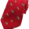 Silk Country Tie With Fishing Fly Design 1 Silk Country Tie With Fishing Fly Design -Men Clothing Sale TL02154RED
