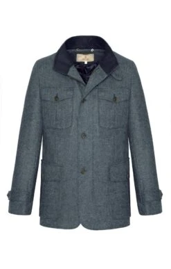 Men's Tweed Tracker Jacket 8 Men's Tweed Tracker Jacket -Men Clothing Sale TR12308DENIMHB 1