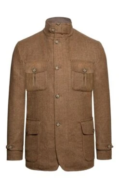 Men's Tweed Tracker Jacket 10 Men's Tweed Tracker Jacket -Men Clothing Sale TR12308WHEATHB 1